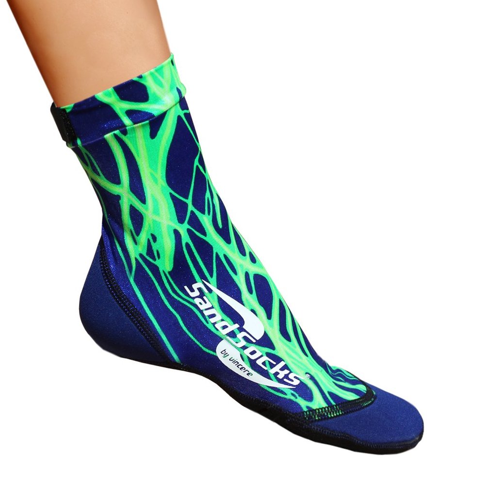 Sand Socks Medium Green Lightning (GLM-SS)
