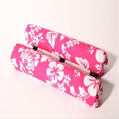 Vitamin Blue 18" Roof Rack Pads Pink Floral - Non Logo (Made in U.S.A.) Regular Pads
