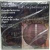 Large Round Hanging Black Solar Lantern view 1