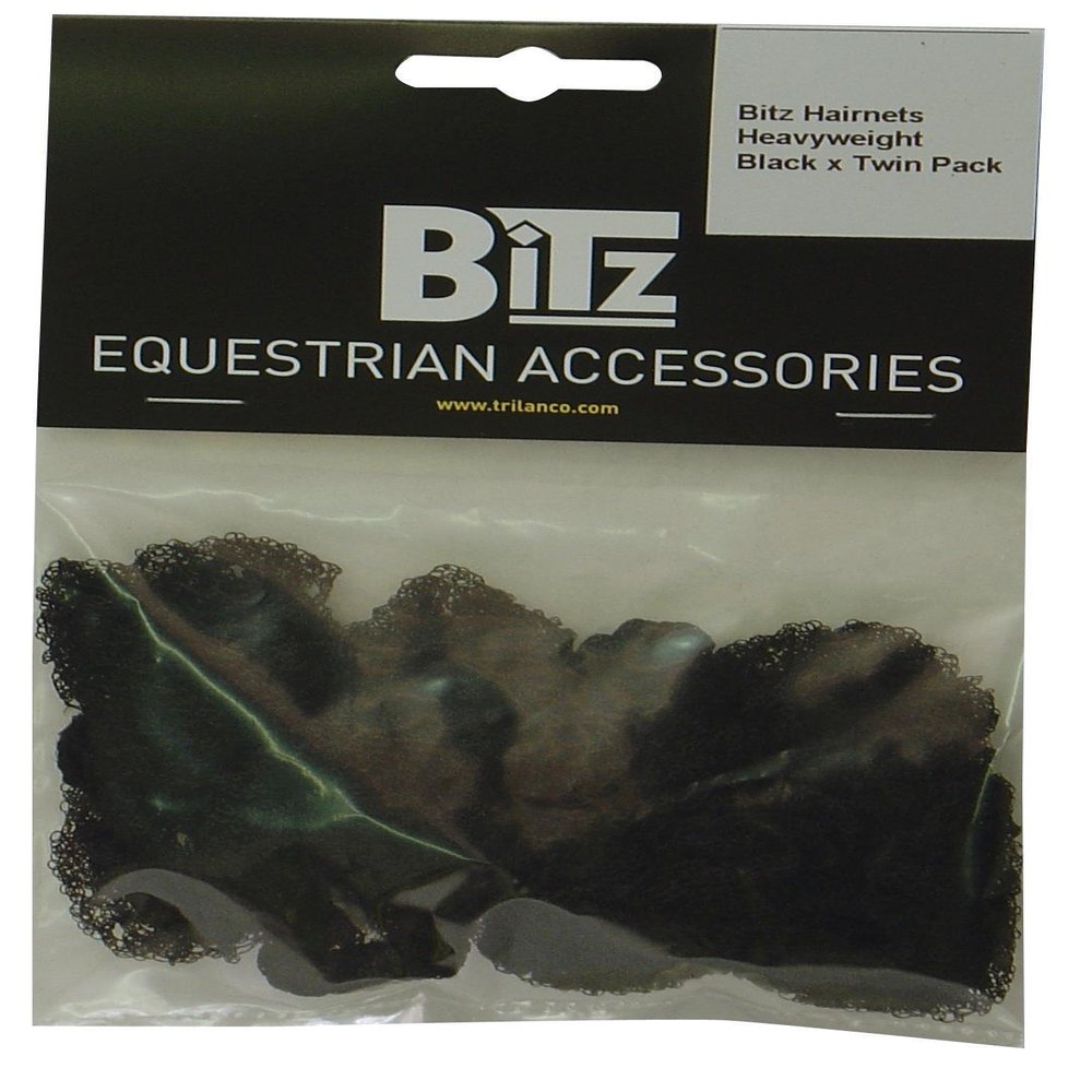 Aerborn Bitz Twin Pack Hairnets Heavyweight Black - Black, Heavyweight