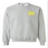 This Team Makes Me Drink Minnesota Front & Back DT Crewneck Sweatshirt (Large, Sports Gray w/Yellow) view 1