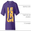 Beach Open L23 Fan Wear 23 LA Basketball DT Youth Kid T-Shirt Tee (Large, Purple w/GdWh) view 2