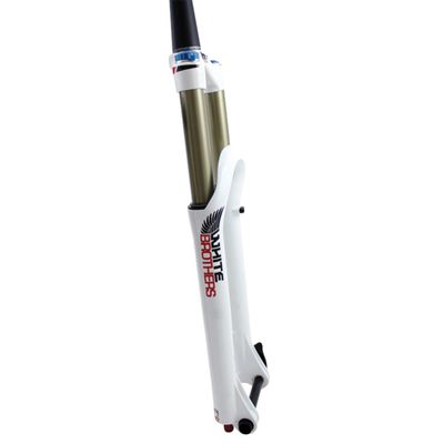 White Brothers Loop 140 TCR 15mm Steerer Axle Suspension Fork, White, 650B/1-1/8-Inch