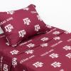 College Covers Everything Comfy Texas A&M Aggies Twin XL Sized 3 Piece Sheet Set, Team Color Background, 1 Flat Sheet, 1 Fitted Sheet, 1 Pillowcase view 1