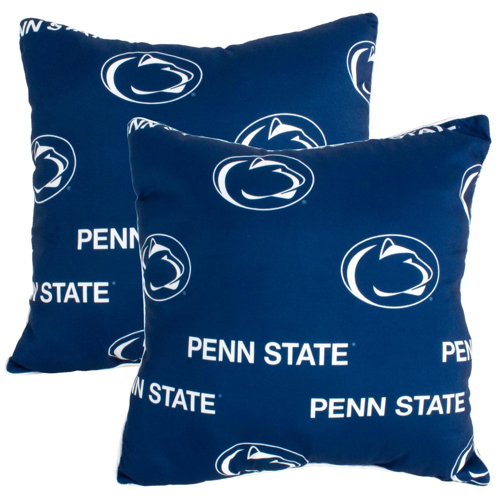 College Covers Everything Comfy Penn State Nittany Lions 16" x 16" Decorative Pillow, Includes 2 Pillows