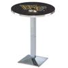 Holland Bar Stool Co. L217-36" Chrome Wake Forest Pub Table view 1