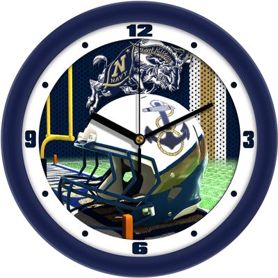SunTime Naval Academy Midshipmen - Football Helmet Wall Clock