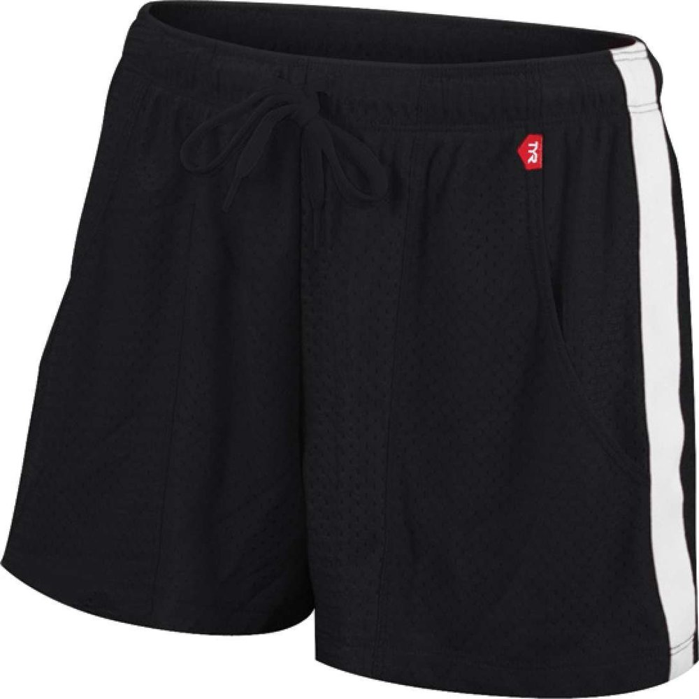TYR Red Line Female Mesh Shorts,Black (001),S