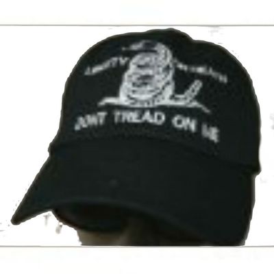 AES Culpeper Liberty or Death Dont Tread ON ME Washed Cap Black