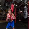 Title Boxing Gel Suspense Training Gloves, Red/White, 14 oz view 4