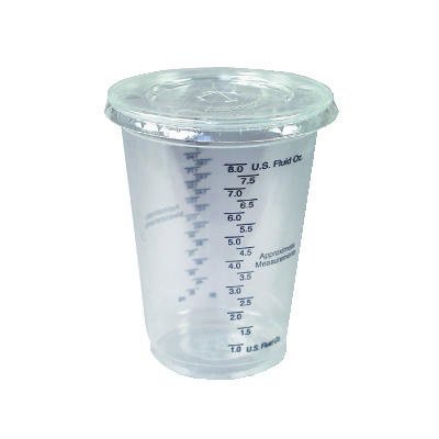 Solo CDL101-00152 Clear, 50 Count Graduated Plastic Cups-10 Ounce