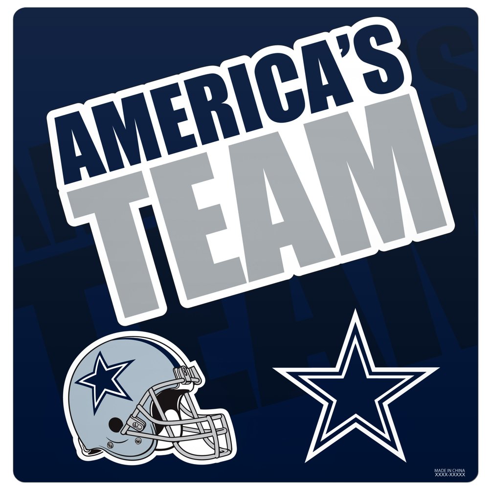 FOCO Dallas Cowboys Slogan Magnet Sheet