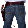 38/357 Caliber Brown Leather Left Handed Gun Holster (Size 38) view 4