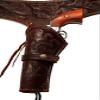 44/45 Caliber Brown Leather Left Handed Gun Holster (Size 38) view 1