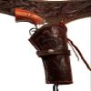44/45 Caliber Brown Leather Gun Holster Size 48 view 1