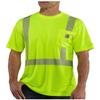 Carhartt Men's High-Visibility Force Short Sleeve Class 2 Tee, Brite Lime, XX-Large/Regular view 1