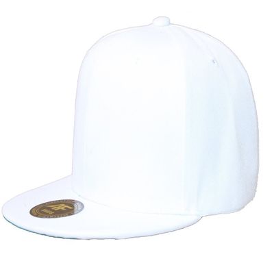 Academy New Solid Flatbill Snapback hat - White