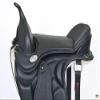 HILASON Black 18 INCHES 18 in Horse English Treeless Saddle Endurance Trail Leather view 2