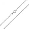 1mm thick solid sterling silver 925 Italian SINGAPORE ROPE twisted curb link chain necklace chocker bracelet anklet - 15, 20, 25, 30, 35, 40, 45, 50, 55, 60, 65, 70, 75, 80, 85, 90, 95, 100cm view 2