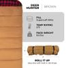 Teton 0F Degree Deer Hunter Sleeping Bag. Warm and Comfortable Camping Sleeping Bags, Teton Tough Canvas Shell for Camping, Hunting, and Cold Weather, Brown view 3