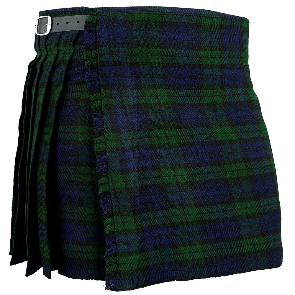 Hamilton Kilts Mens Kilt Blackwatch Scottish Traditional Highland Tartan Dress, W40