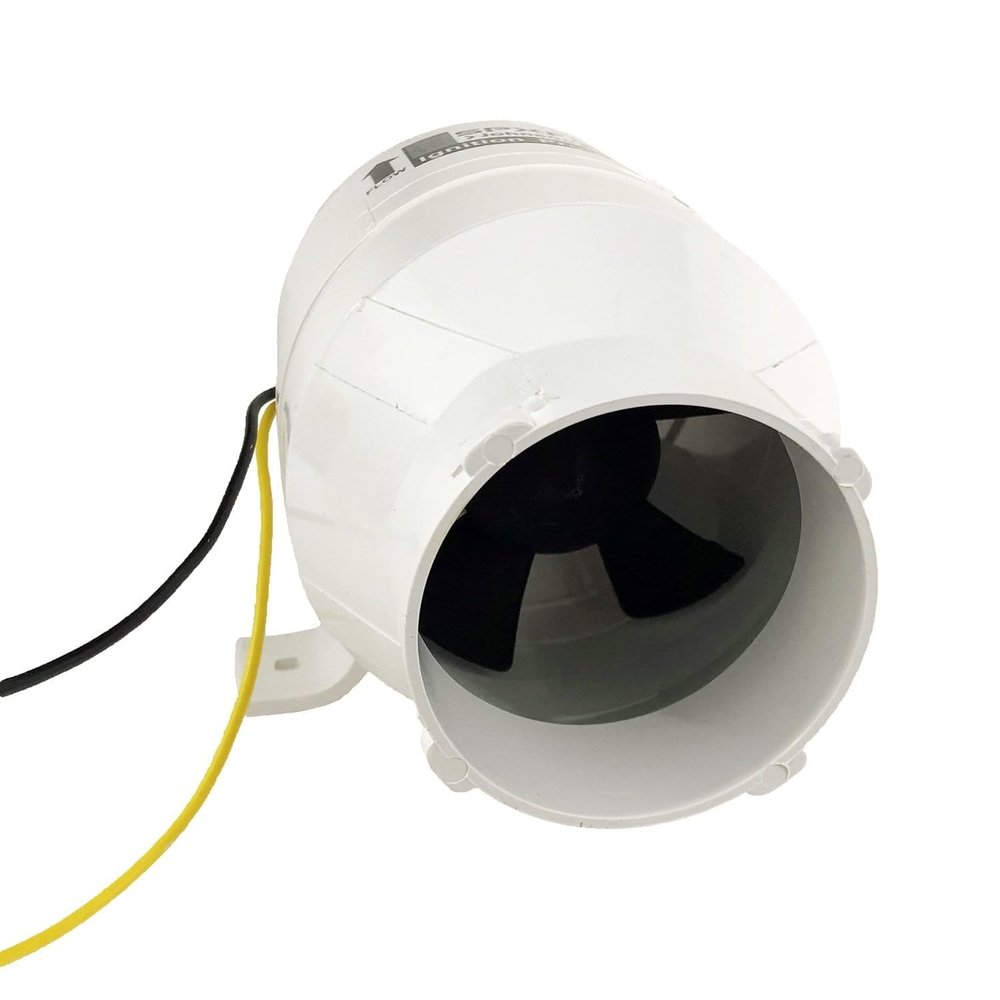Johnson Pump 66302 in-Line Bilge Blower - 3" Inlet/Outlet, CFM 158 , White