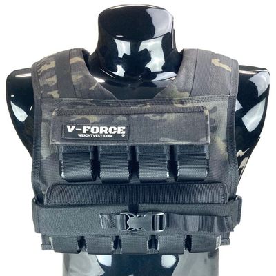 45 Lb. V-Force Weight Vest - Black Multi Cam - Full Camo
