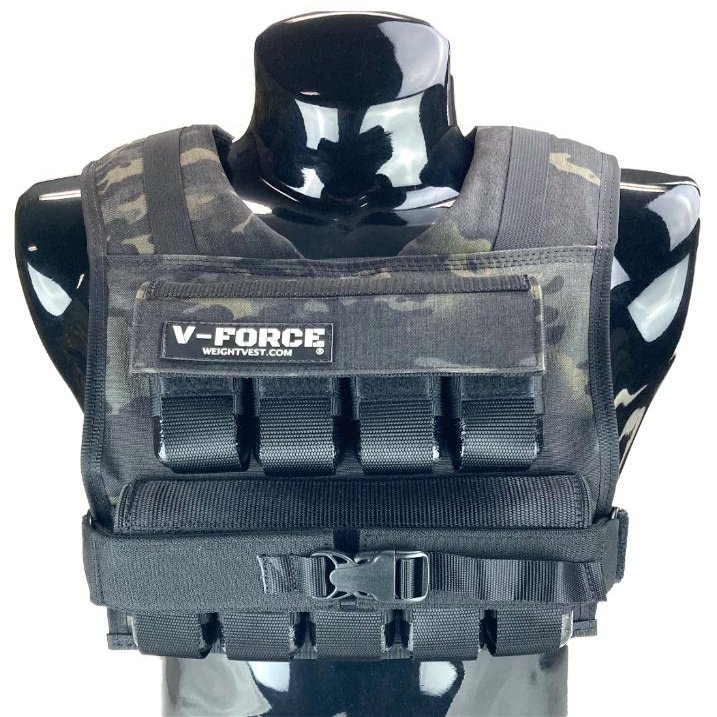 45 Lb. V-Force Weight Vest - Black Multi Cam - Full Camo