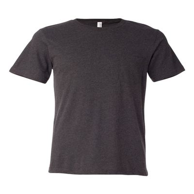 Canvas Mens 4.2 oz. Jersey Pocket T-Shirt - DARK GREY HEATHER - 2XL