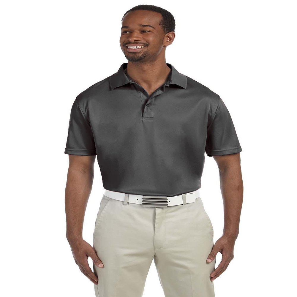 Harriton M315 Men's 4 oz. Polytech Polo - Charcoal - 6XL