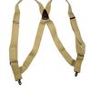 Hold-Up Hip-clip Style Suspenders for Men 1 1/2" Wide (Tan) view 1