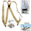 Hold-Up Hip-clip Style Suspenders for Men 1 1/2" Wide (Tan) view 2