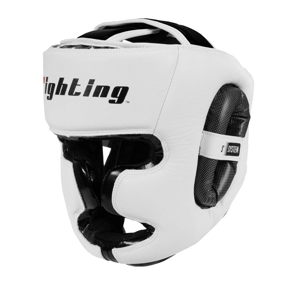 Fighting Sports S2 Gel Full Training Headgear, White/Black, Large