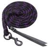 Blocker 12ft Lead Double Leather Popper Black/Purp view 1