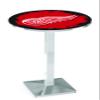 Holland Bar Stool Co. L217-36" Chrome Detroit Red Wings Pub Table view 3