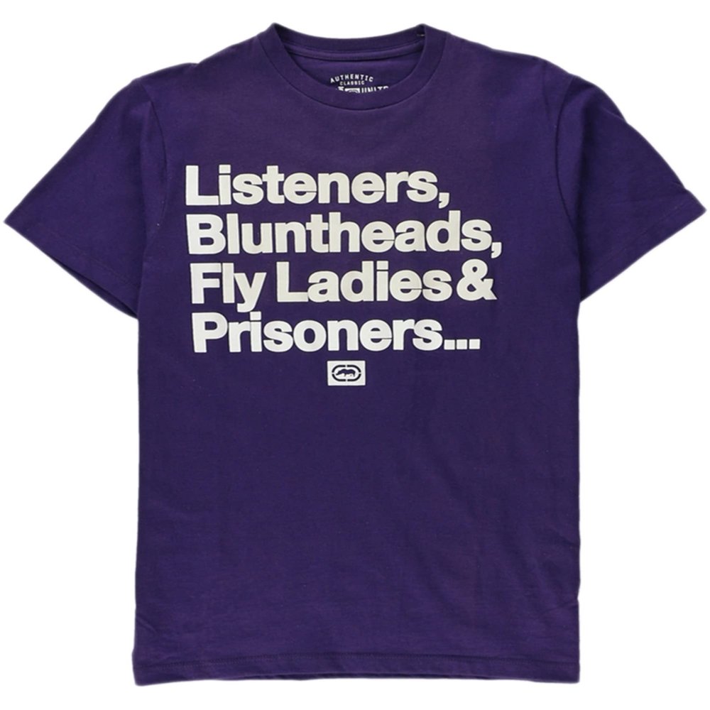 Ecko Unltd. Mens Memory Lane Graphic T-Shirt, Purple, X-Small