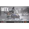 Pair of Green C&A Pro MTX 8" Snowmobille Mountain/Trail Skis W/Black C&A Loops view 2