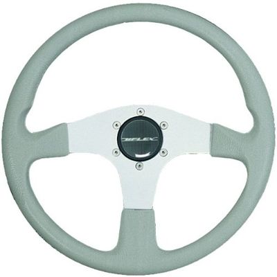 Uflex Corse-G/S Corse Steering Wheel - Grey Grip with Silver Spokes, 13.8" (350 mm)