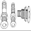 Th Marine Th-750-B Thru Hull 3/4" Black 1-1/4" Hull view 1