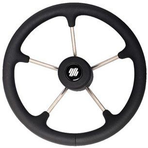 Uflex V70B Steering Whl-Black Poly 5-Spk
