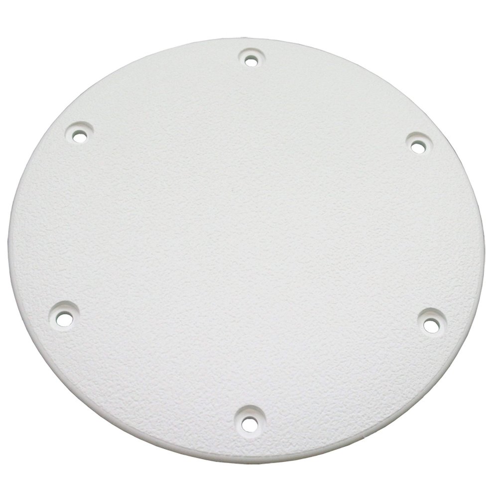 T. H. Marine DSSDP-2-2-DP Designer Series Screw Down Deck Plates, 8" - White (Pack of 4)
