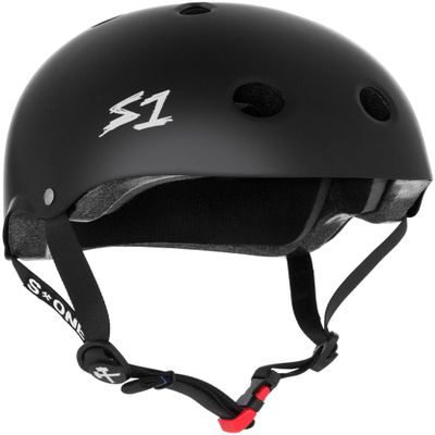 S1 Mini Lifer Helmet for Skateboarding, BMX, and Roller Skating - EPS Fusion Foam, CPSC & ASTM Certified - Black Matte Medium (19.5")