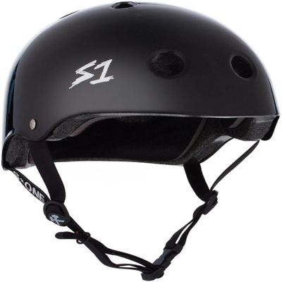 S1 Lifer Helmet for Skateboarding, BMX, and Roller Skating - EPS Fusion Foam, CPSC & ASTM Certified - Black Gloss XX-Large (23")