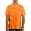 Carhartt Men's High-Visibility Force Relaxed Fit Lightweight Color Enhanced Short-Sleeve Pocket T-Shirt, Brite Orange, X-Large view 1