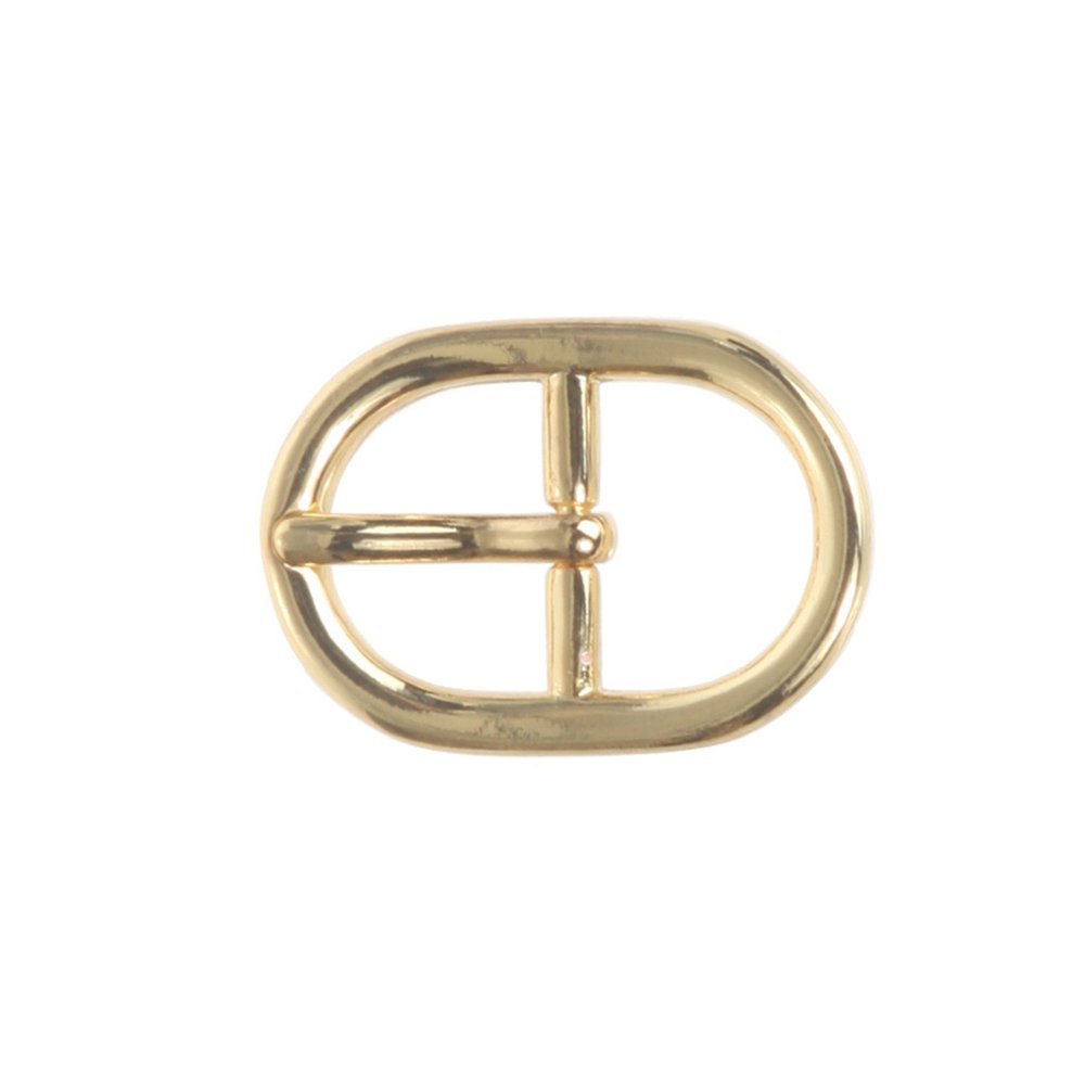 11/16" (18 mm) Nickel Free Single Prong Oval Belt Buckle Color: Gold