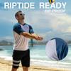 Kanu Surf Men's Standard Swim Shirt with Short Sleeves  UPF 50+ Rash Guard Quick-Dry Fabric, Contrast White, Small view 4