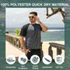 Kanu Surf Mens Swim Shirt with Short Sleeves  UPF 50+ Rash Guard for Men with Quick-Dry Fabric (XX-Large) view 2