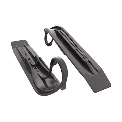 Pair of Black Slydog Powder Hound 8" Snowmobile Skis