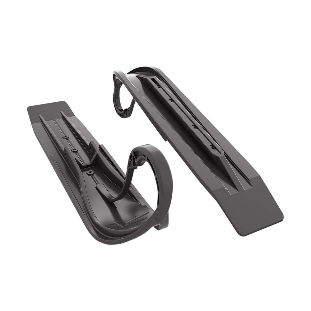 Pair of Black Slydog Powder Hound 8" Snowmobile Skis
