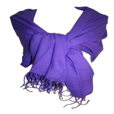 Agan Traders #300 Pashmina Shawl Soft Viscouse Wrap Throw:25X80 inches Purple